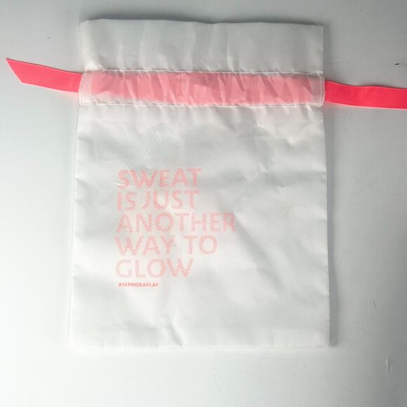 Sephora Handbags - Sephora Sweat is Just Another Way to Glow Wet MakeUp Delicates Travel Bag New